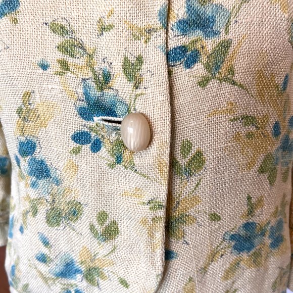 70's Soft Yellow Crop Button Up Top - Size Small - Picture 3 of 13
